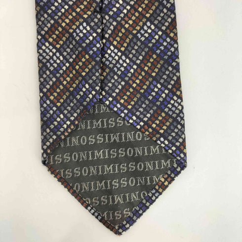 ミッソーニ MISSONI 総柄 シルクネクタイ メンズ